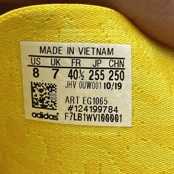 NWOB Adidas x Stella McCartney Vivid Yellow Stella-Lette Slide Sandals Size 8 - Picture 16 of 16